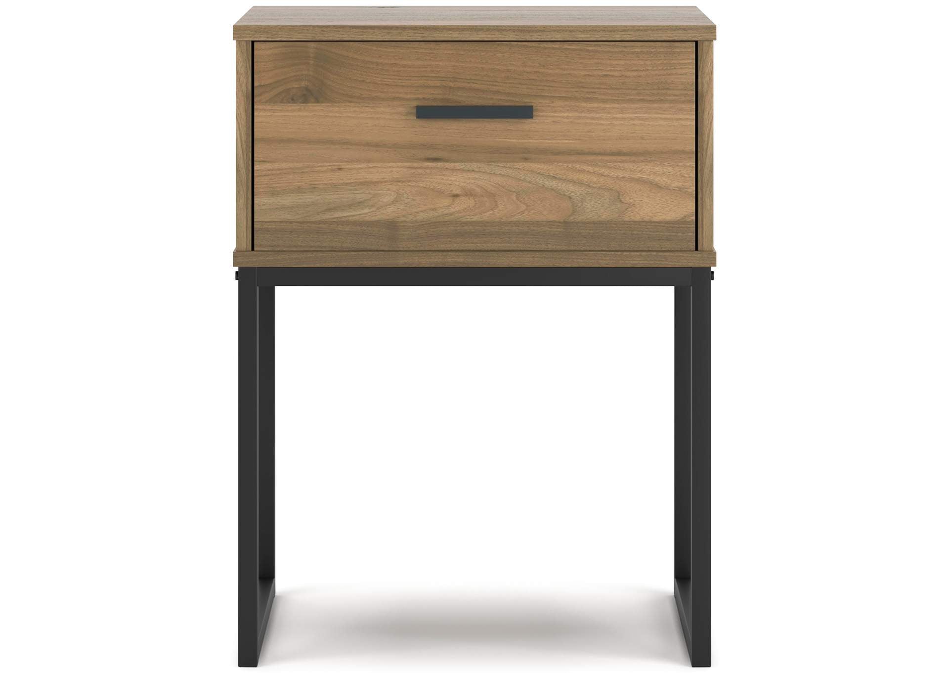 Deanlow Full Panel Headboard and 2 Nightstands front view
