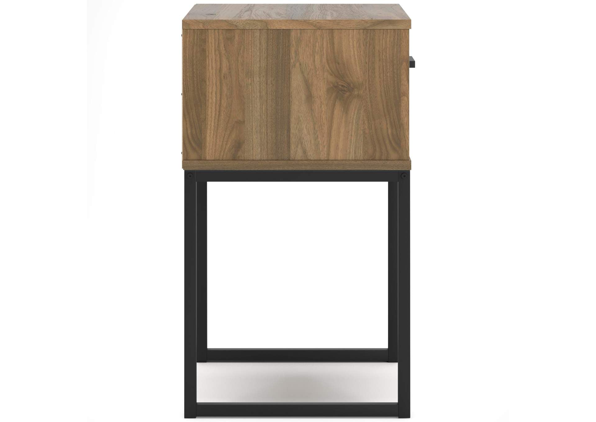 Deanlow Full Panel Headboard and 2 Nightstands side view