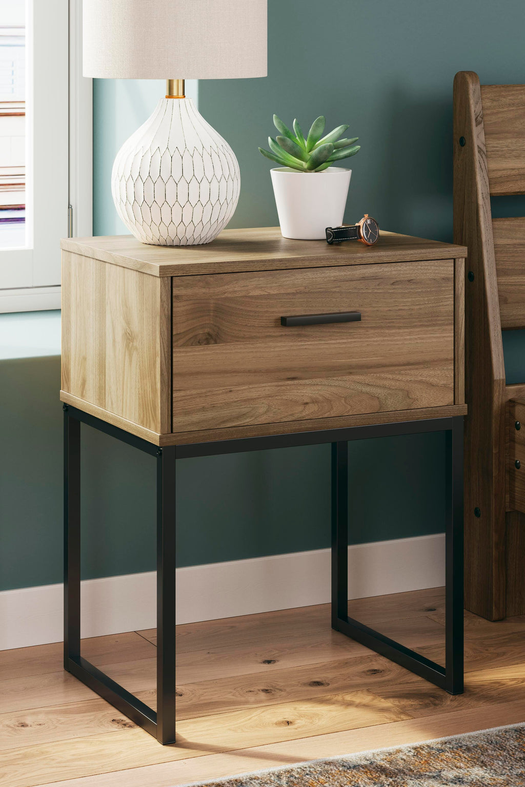 Deanlow Nightstand in Honey, alternate view 2