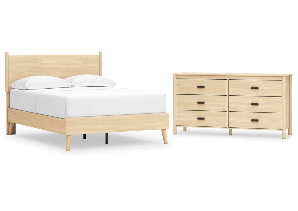 Cabinella Full Platform Panel Bed and Dresser
