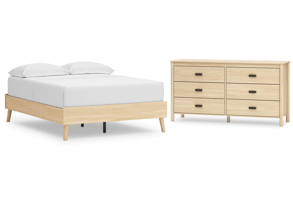 Cabinella Full Platform Bed and Dresser