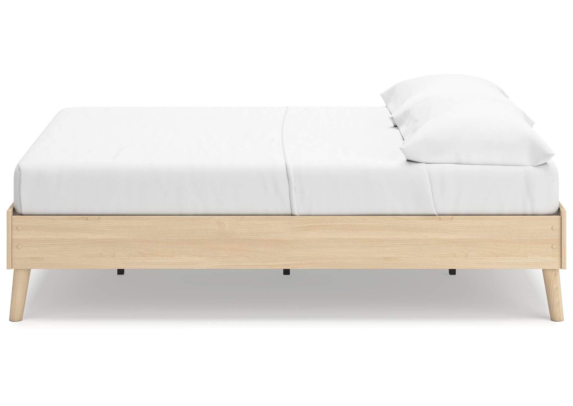 Cabinella Full Platform Bed, Dresser and Nightstand side view
