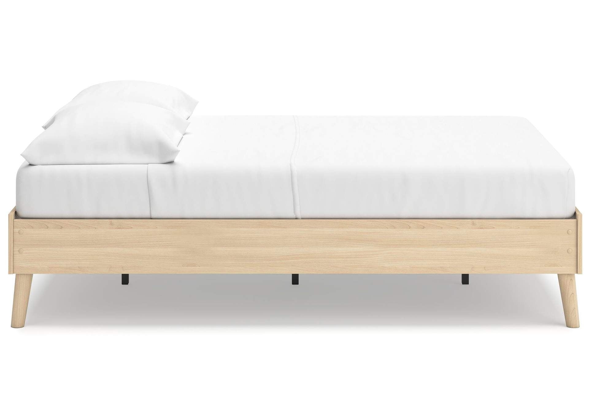 Cabinella Full Platform Bed, Dresser and Nightstand side view