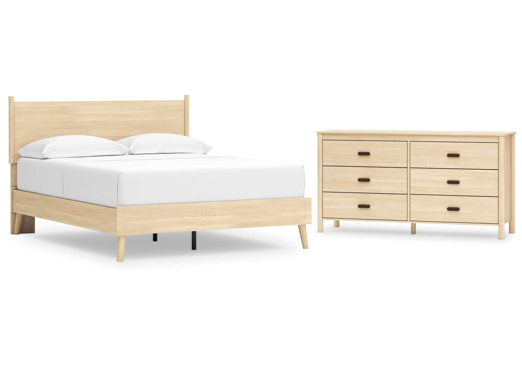 Cabinella Queen Platform Panel Bed and Dresser