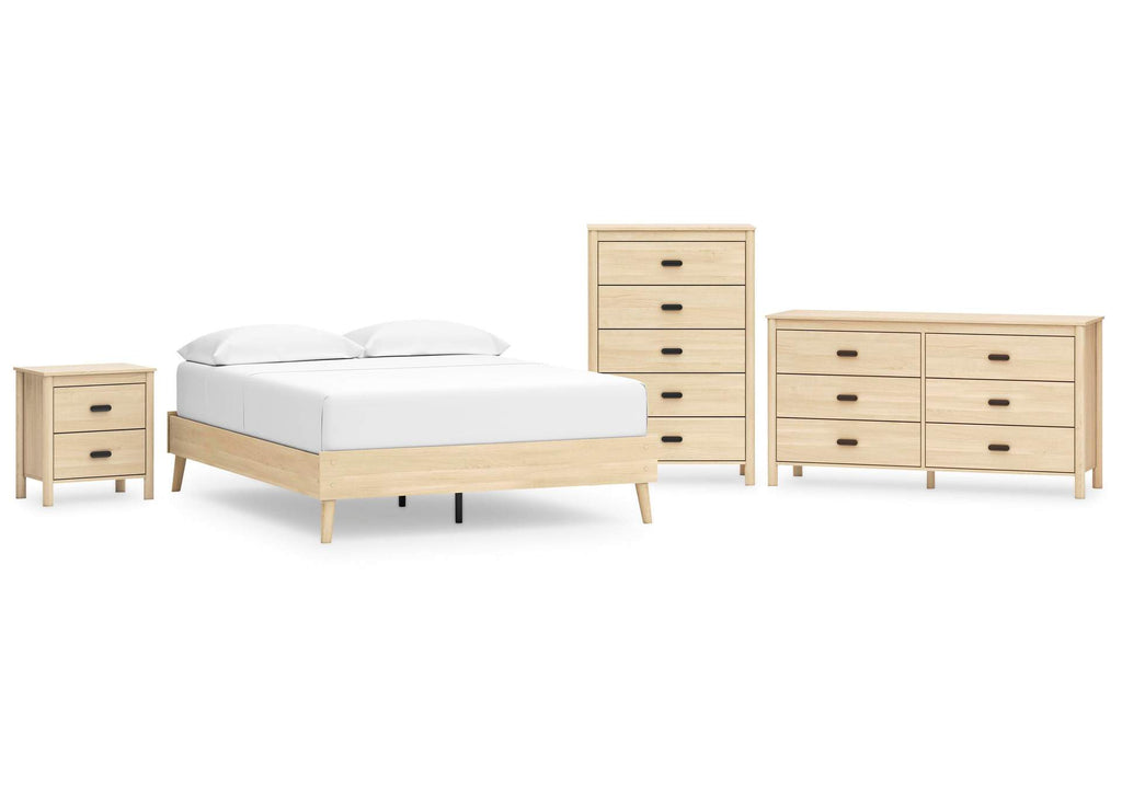 Cabinella Queen Platform Bed, Dresser, Chest and Nightstand