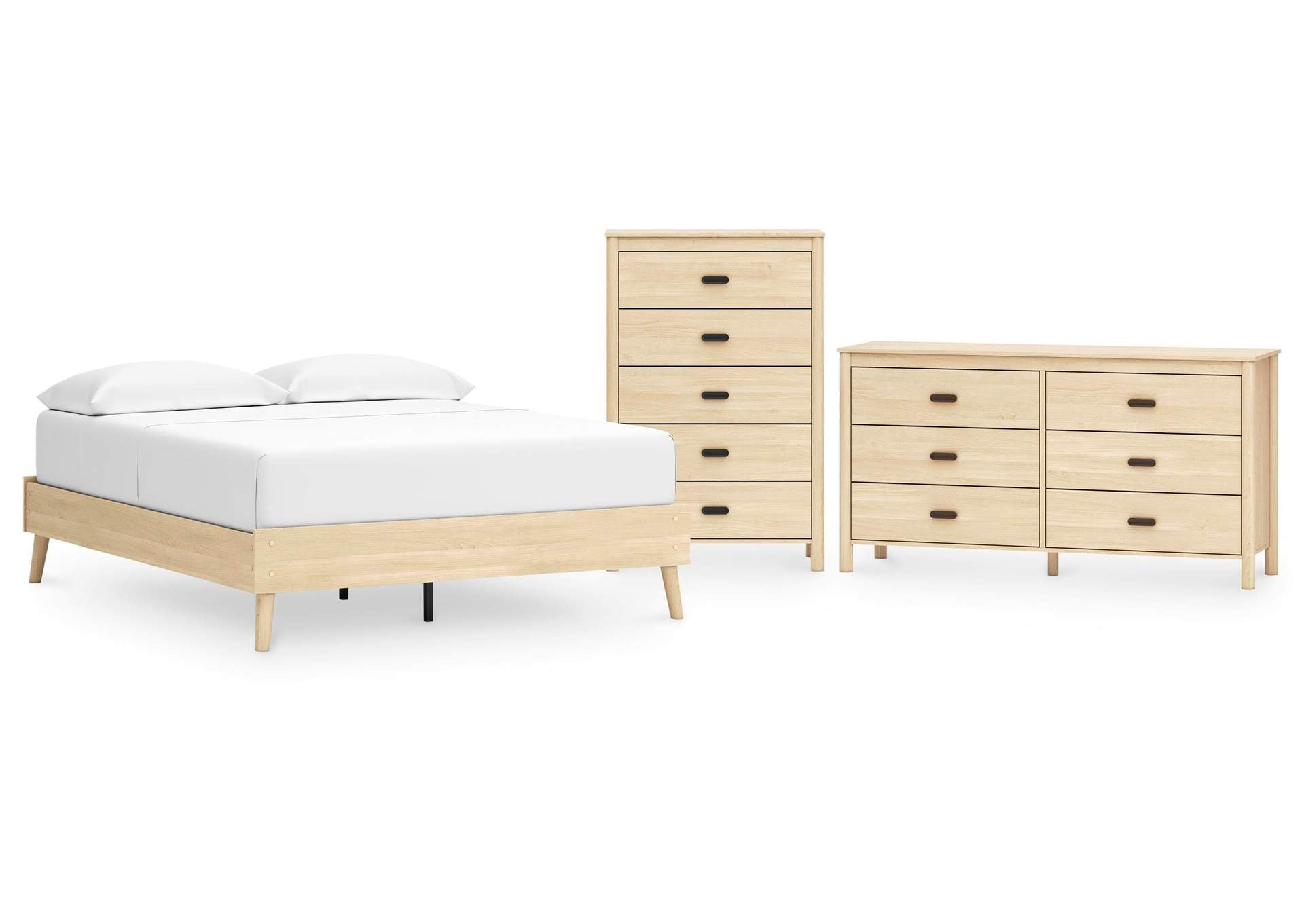 Cabinella Queen Platform Bed, Dresser and Chest