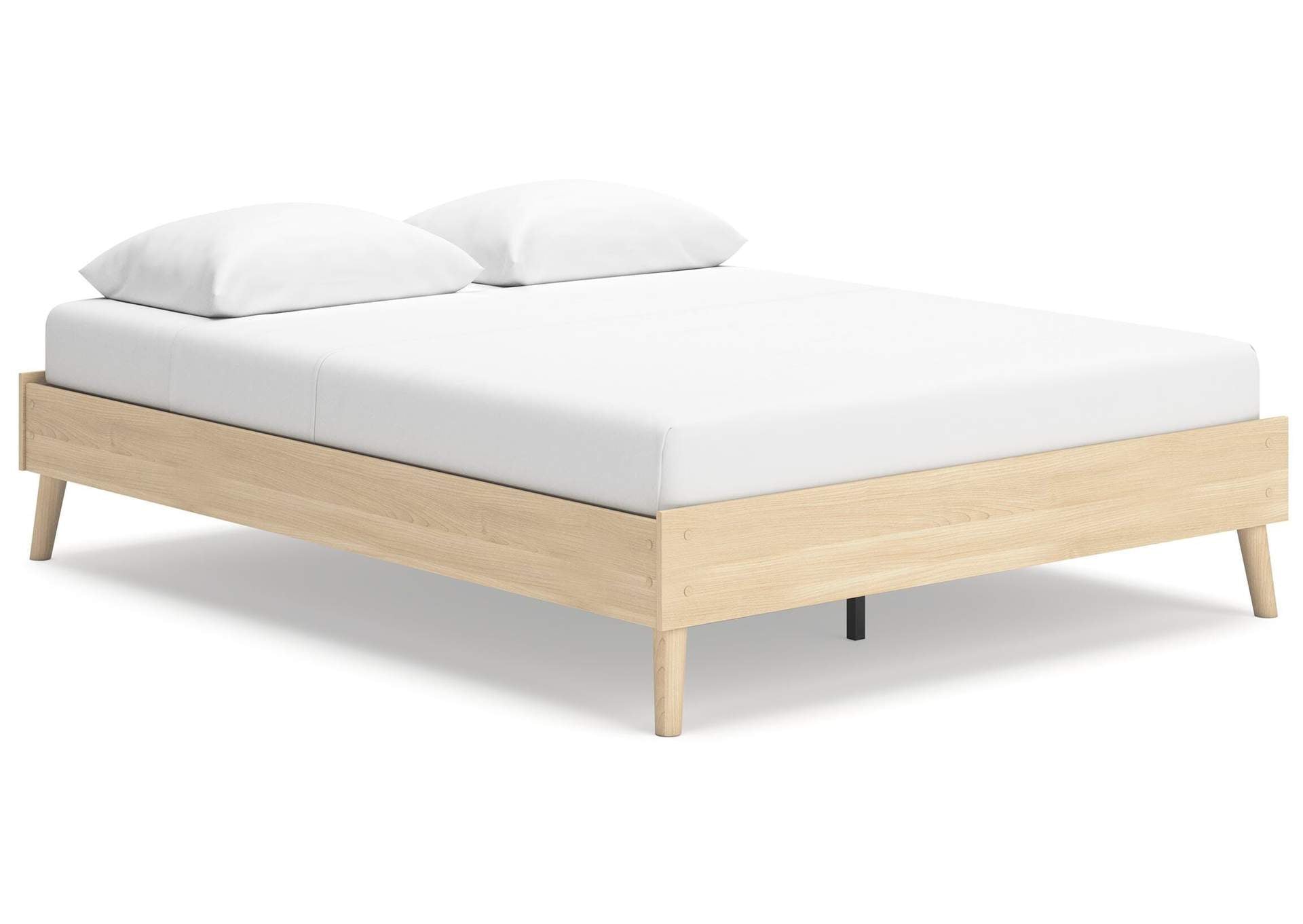 Cabinella Queen Platform Bed, Dresser and 2 Nightstands angled view