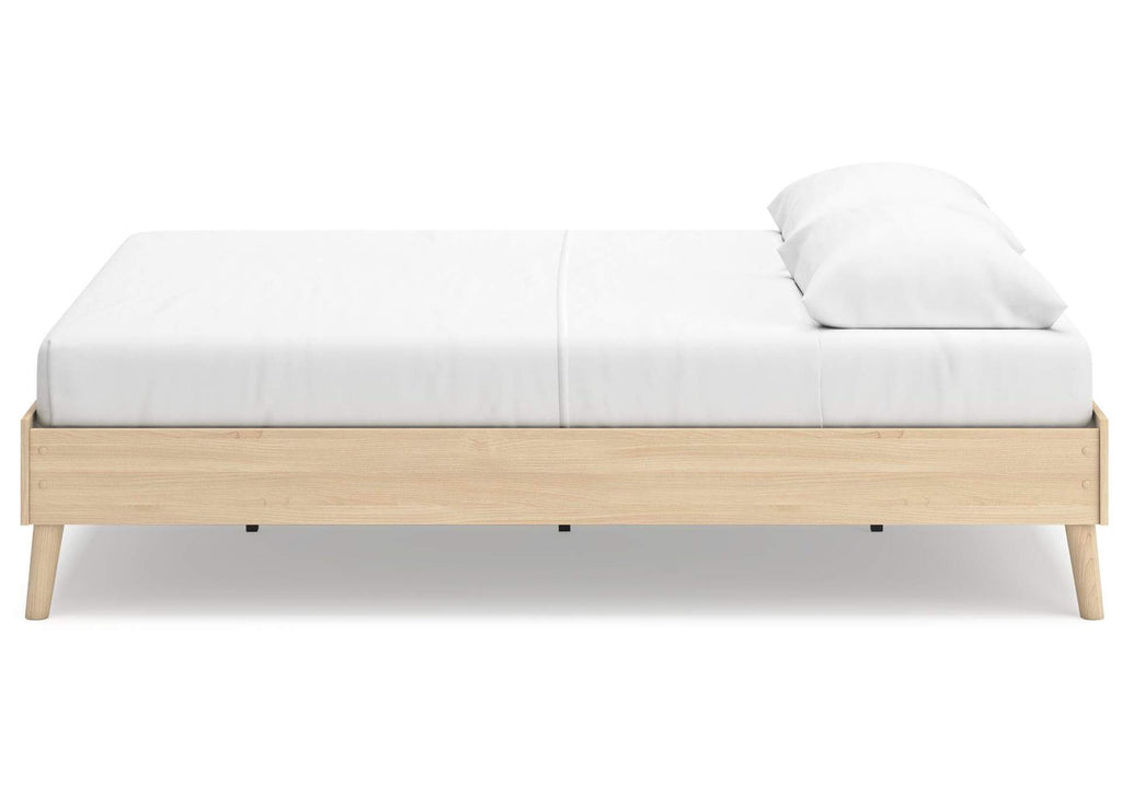 Cabinella Queen Platform Bed, Dresser, Chest and Nightstand side view