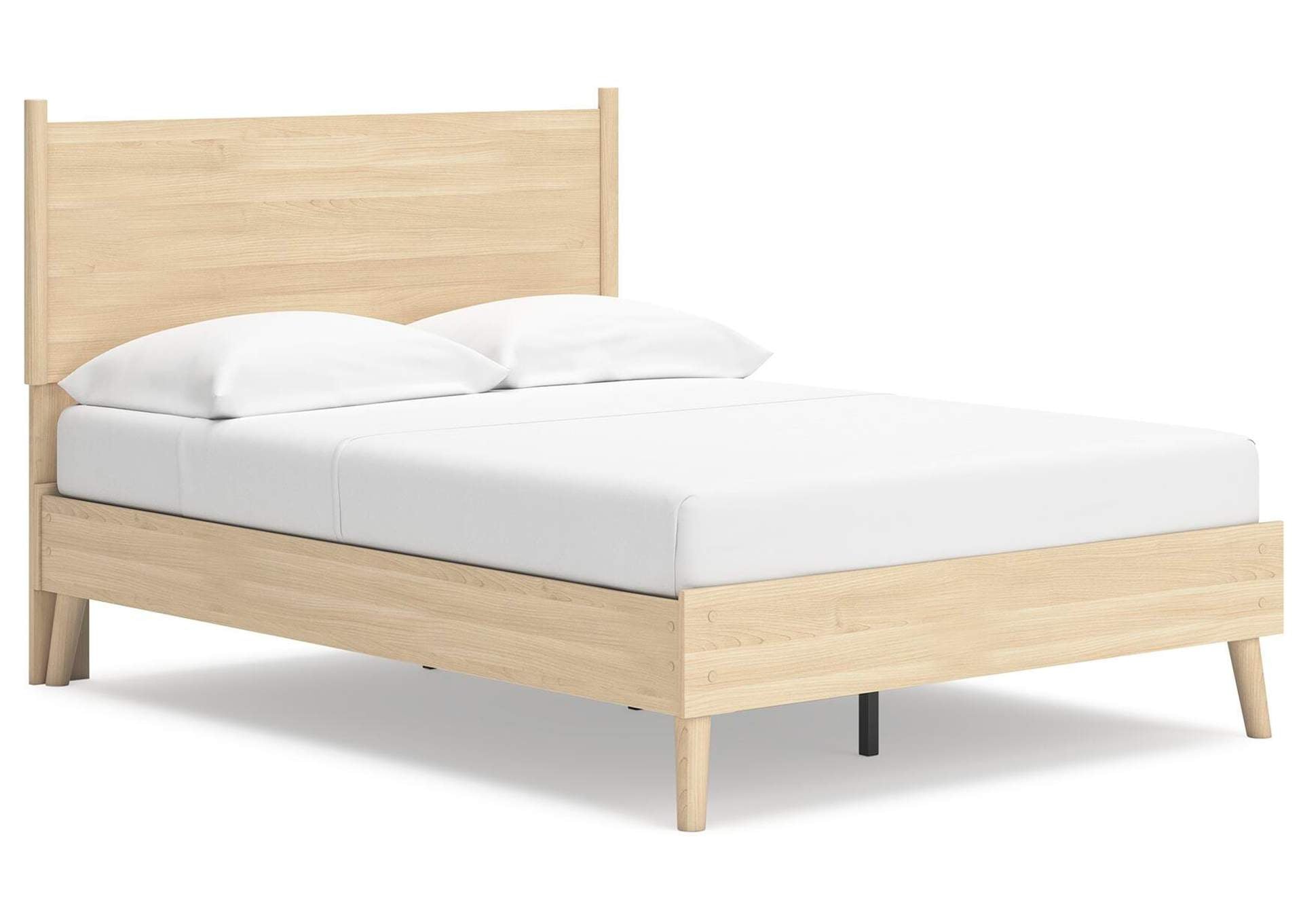 Cabinella Full Platform Panel Bed, Dresser and Chest angled view