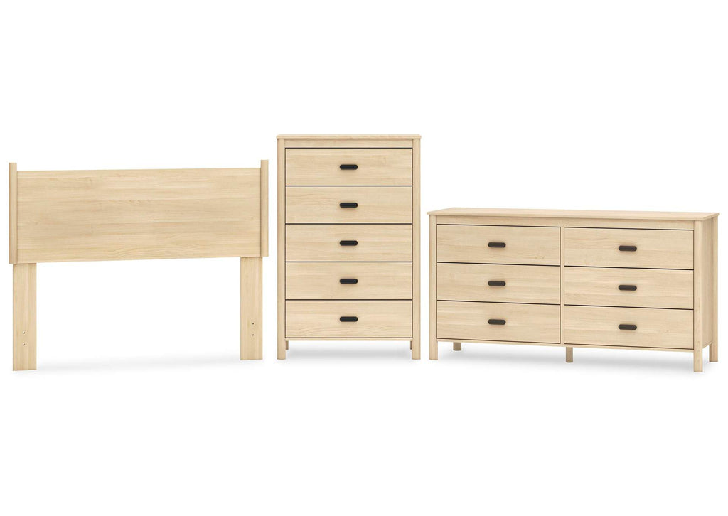 Cabinella Full Panel Headboard, Dresser and Chest