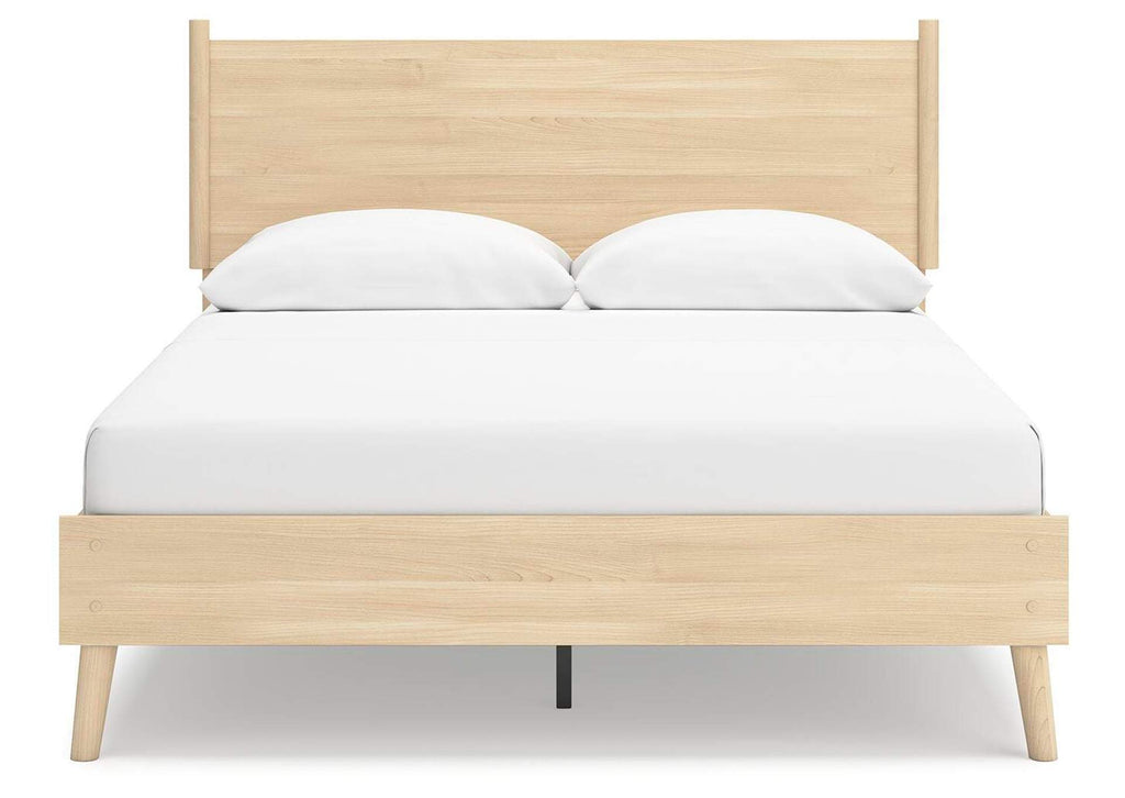 Cabinella Queen Platform Panel Bed, Dresser and 2 Nightstands front view