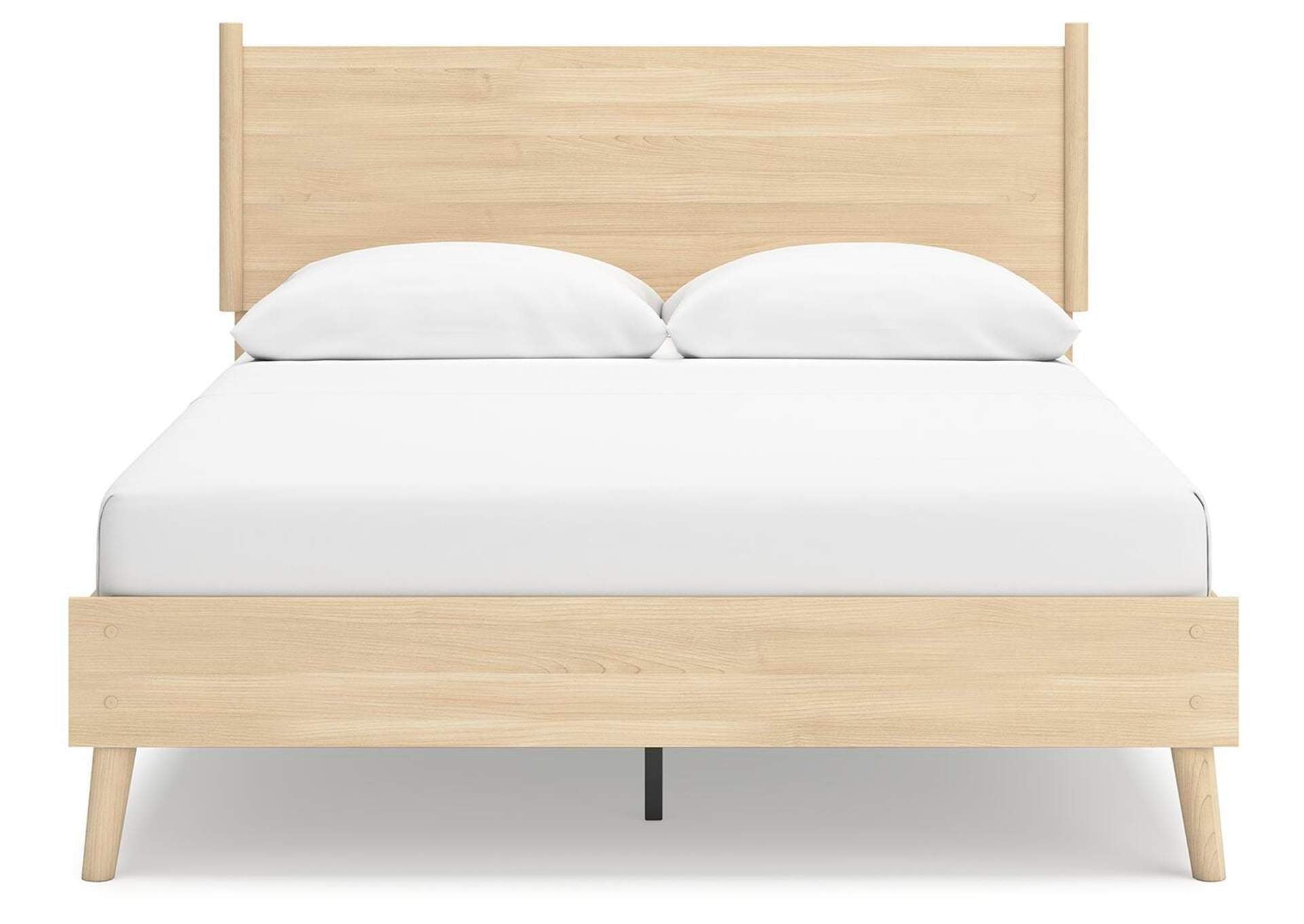 Cabinella Queen Platform Panel Bed, Dresser and 2 Nightstands front view