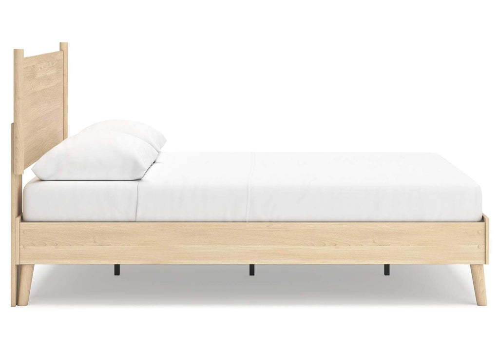 Cabinella Queen Platform Panel Bed, Dresser and Chest side view