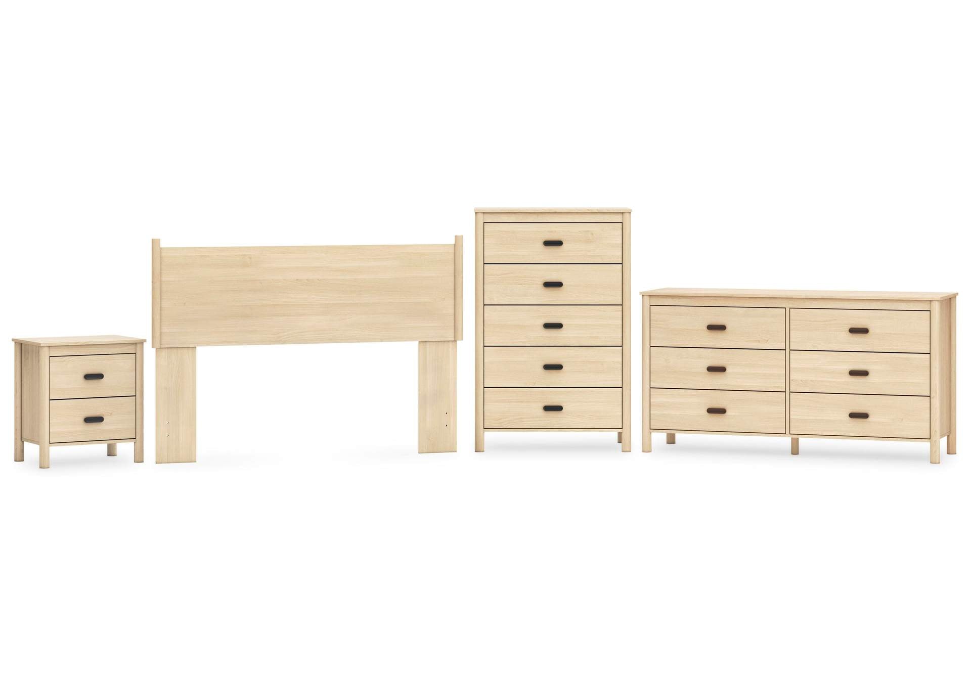 Cabinella Queen Panel Headboard, Dresser, Chest and Nightstand