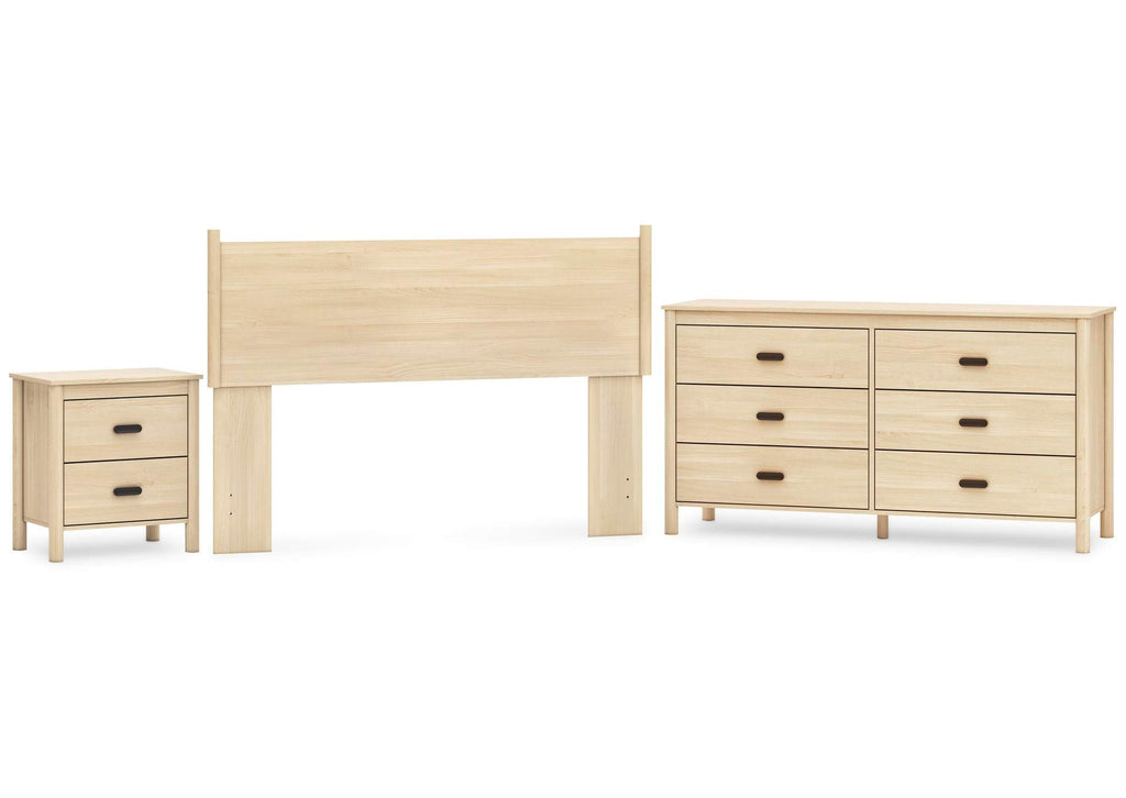 Cabinella Queen Panel Headboard, Dresser and Nightstand