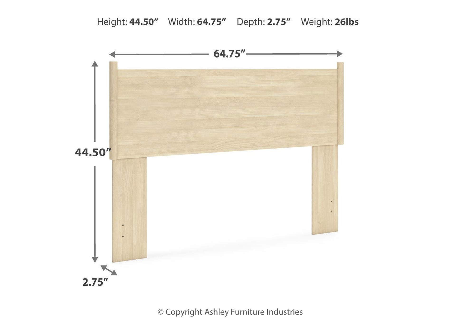 Cabinella Queen Panel Headboard and Dresser dimensions