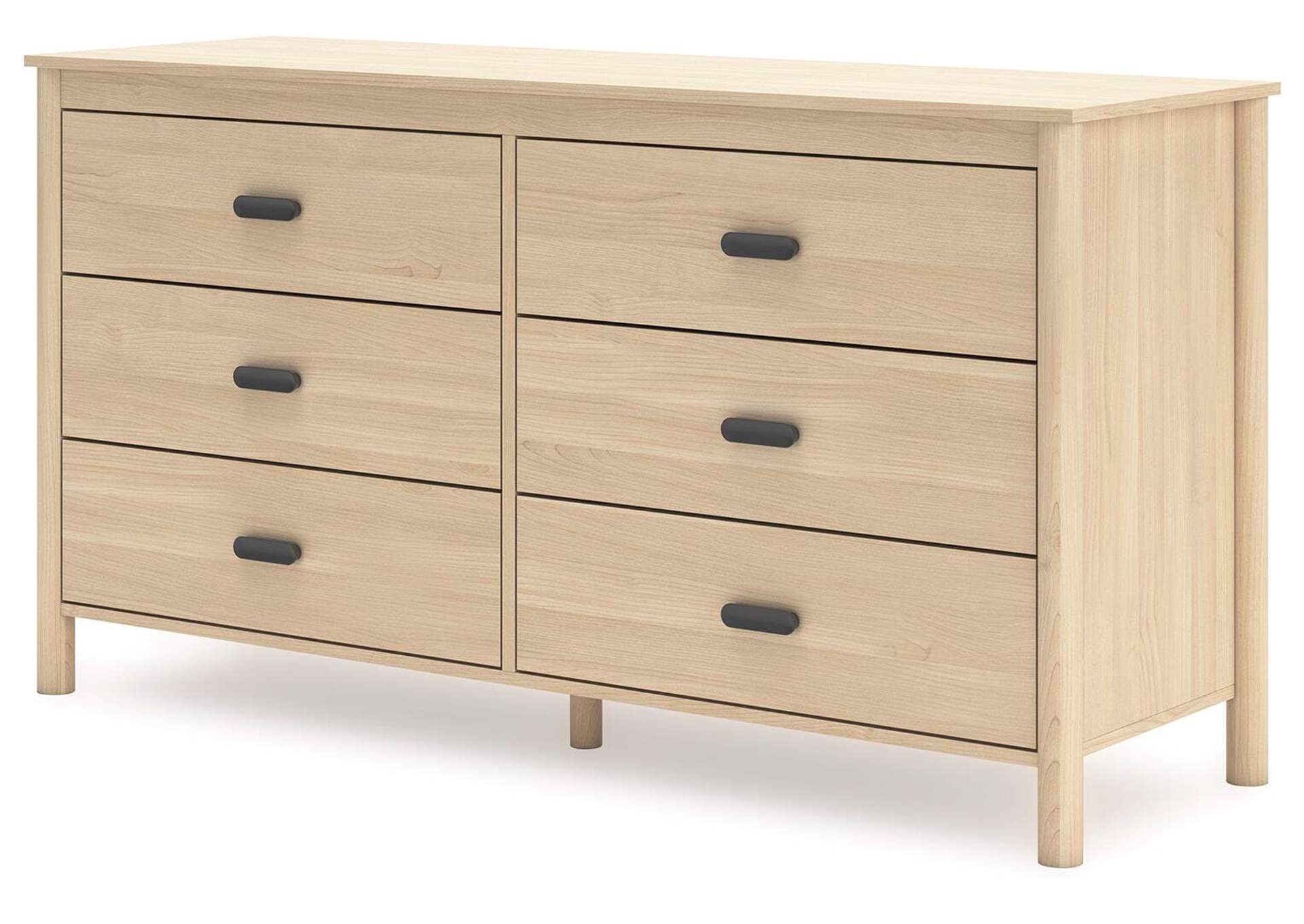Cabinella Full Platform Bed, Dresser and 2 Nightstands angled view