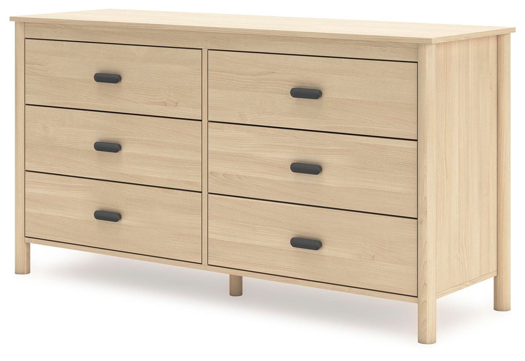 Cabinella Dresser in Tan, angle view