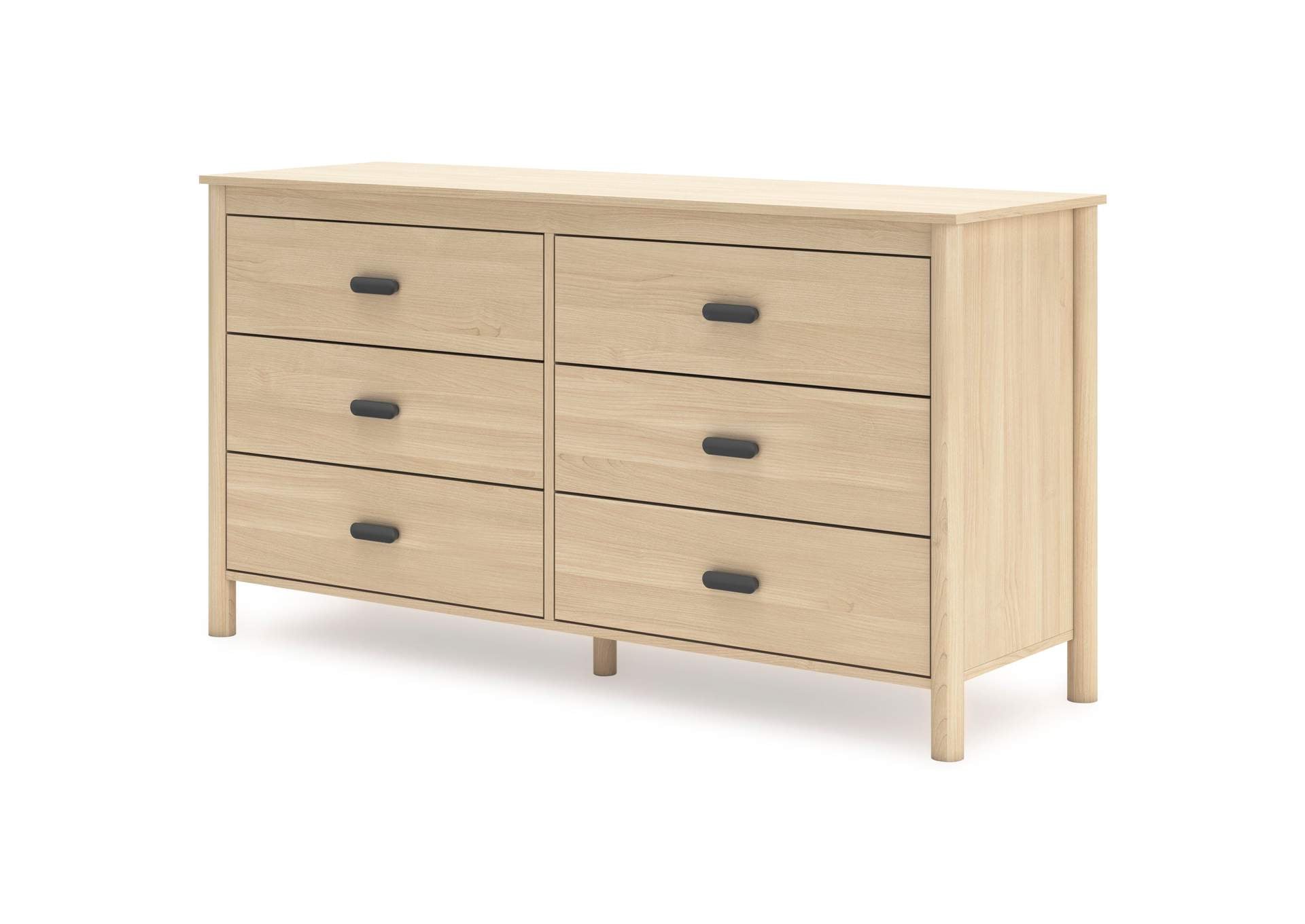 Cabinella Full Panel Headboard, Dresser and Chest angled view