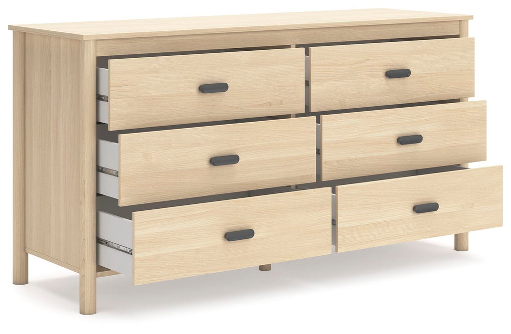 Cabinella Dresser in Tan, open view