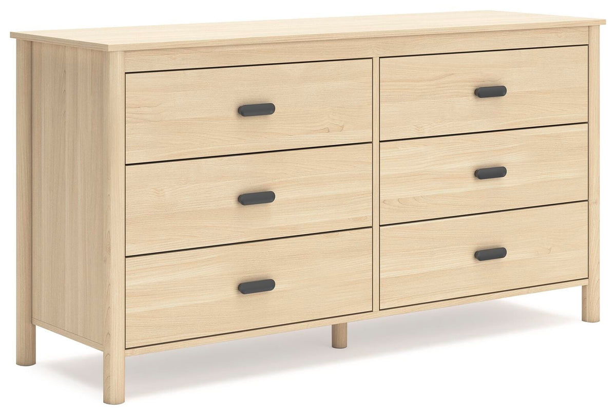 Cabinella Dresser in Tan, angle view