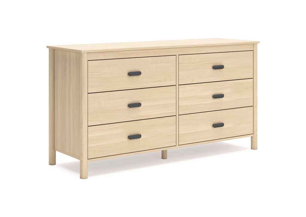 Cabinella Full Panel Headboard, Dresser and Chest angled view
