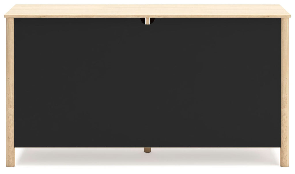 Cabinella Dresser in Tan, back view