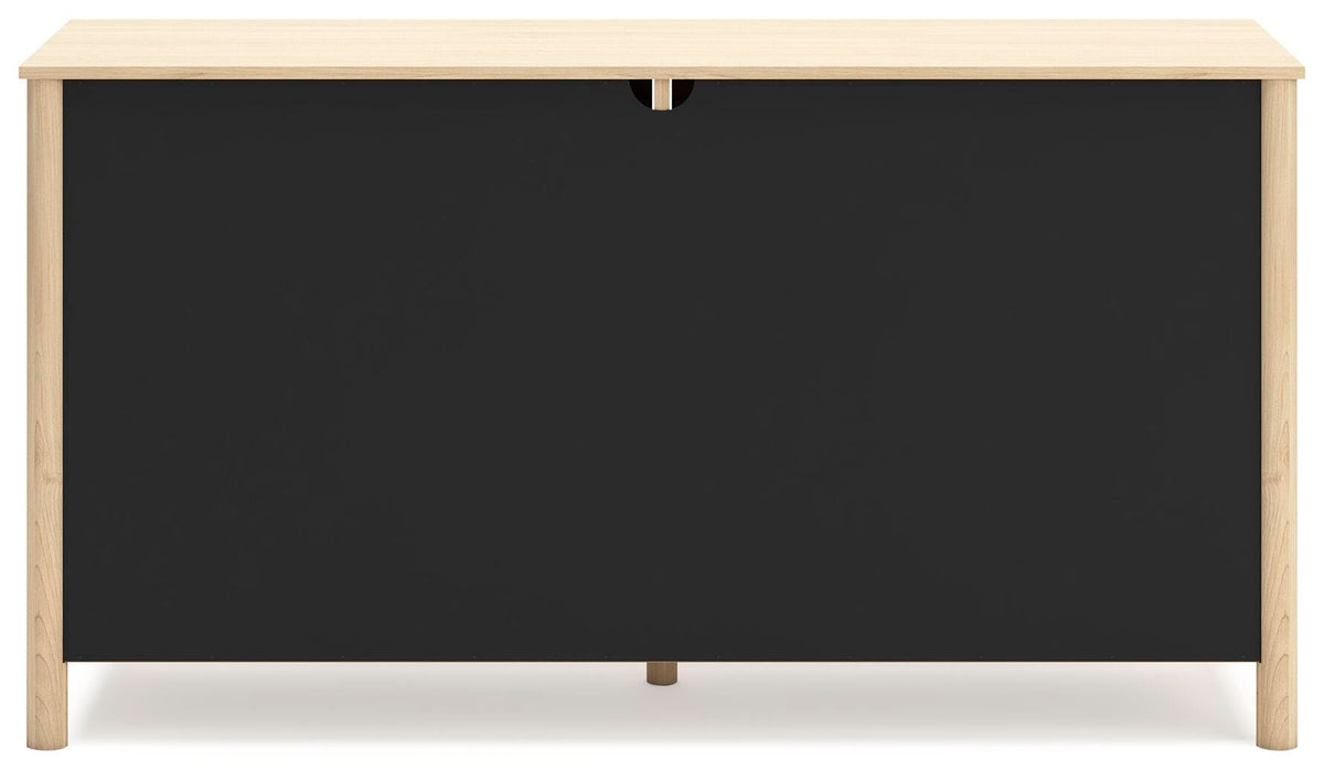 Cabinella Dresser in Tan, back view