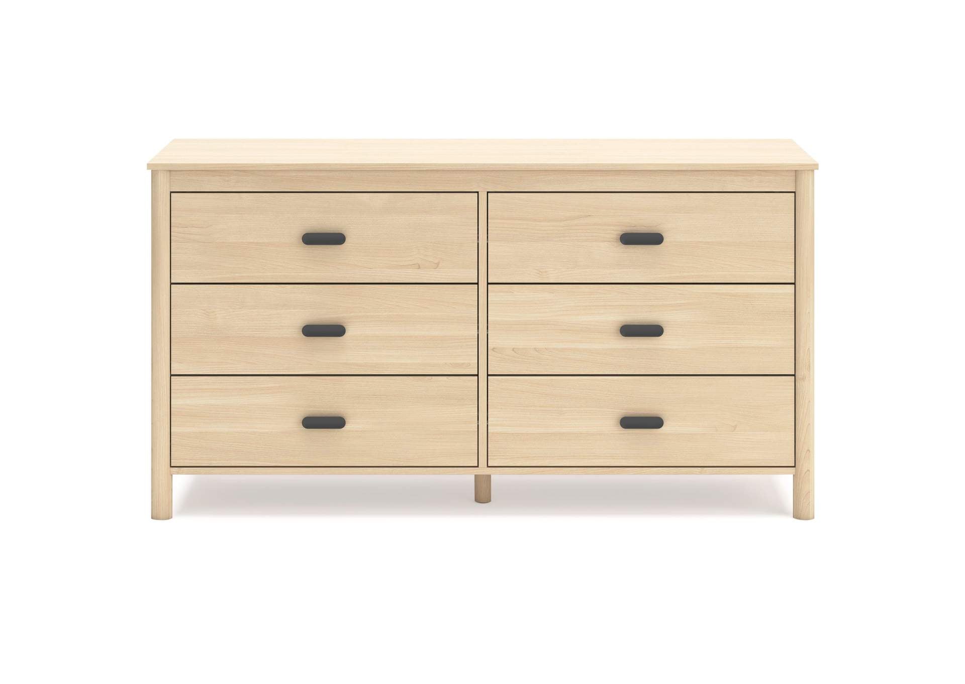 Cabinella Full Panel Headboard, Dresser and Nightstand front view