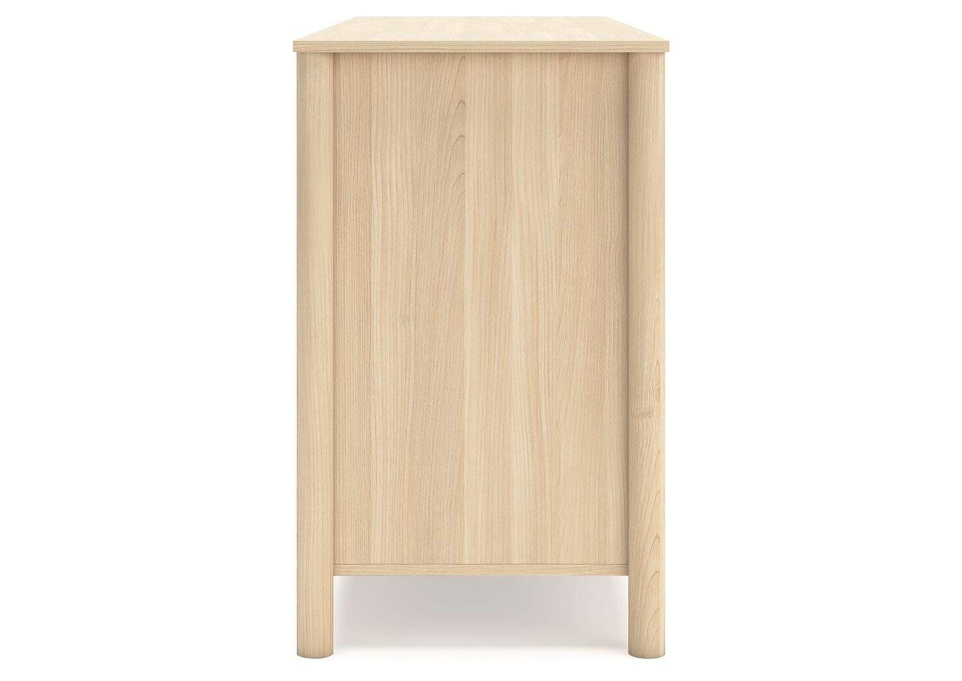 Cabinella Queen Panel Headboard, Dresser and Nightstand side view