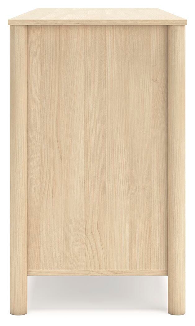 Cabinella Dresser in Tan, side view