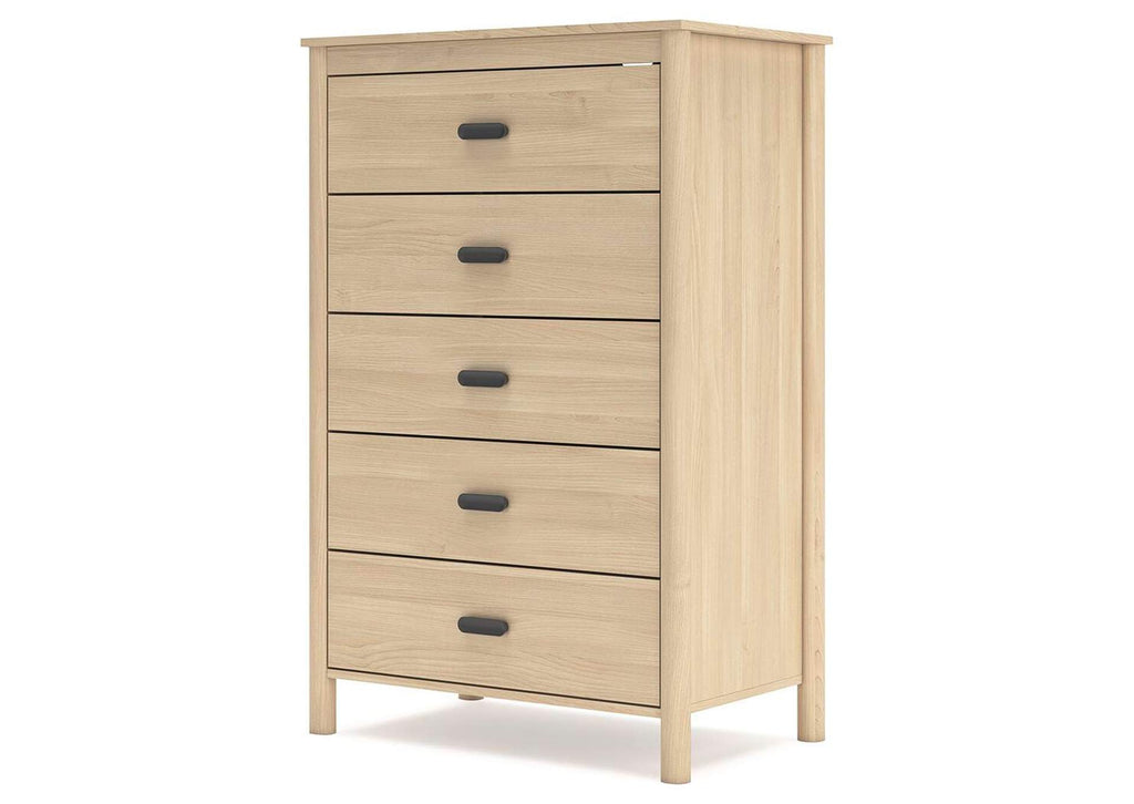 Cabinella Queen Panel Headboard, Dresser and Chest angled view
