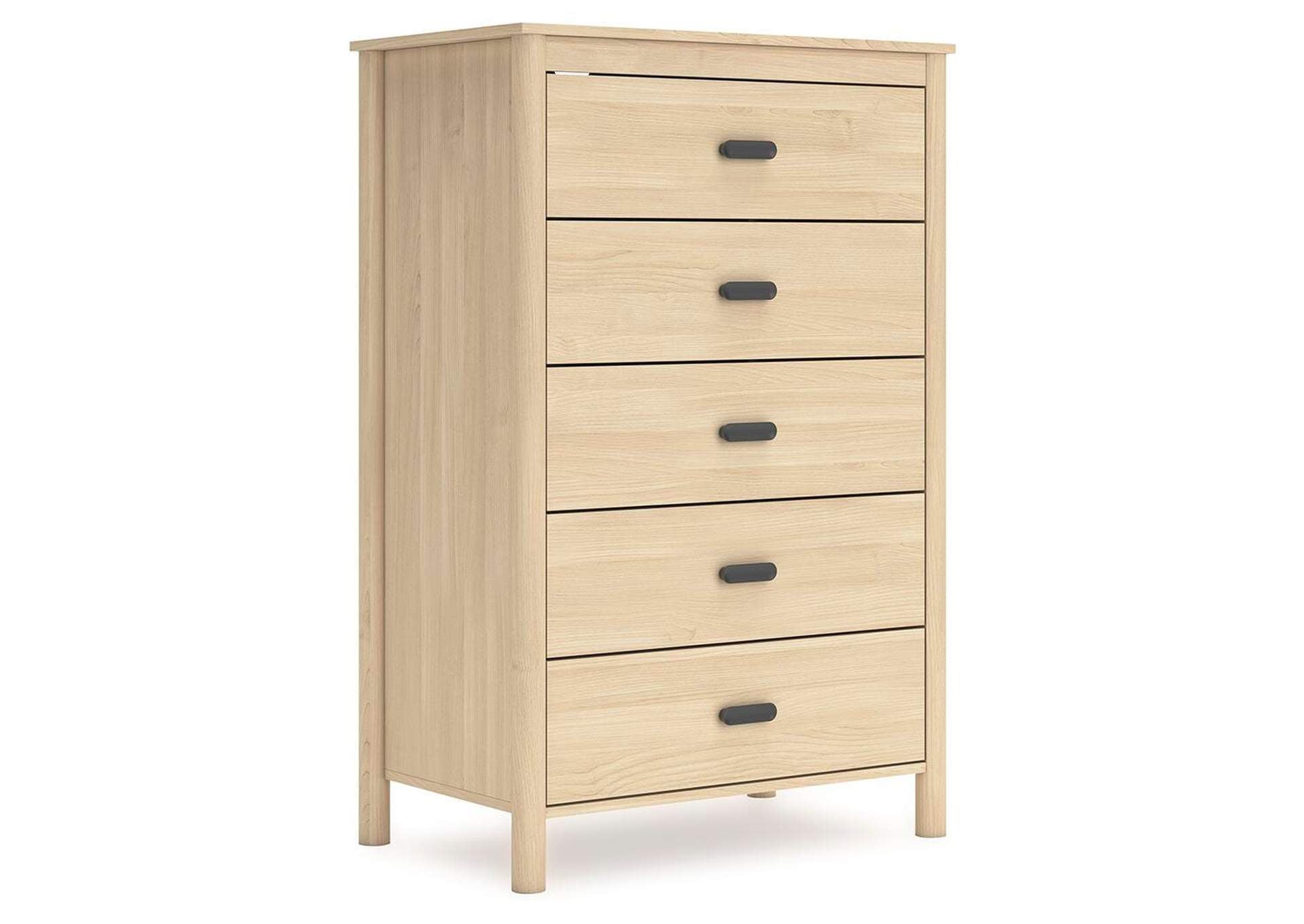 Cabinella Full Panel Headboard, Dresser and Chest angled view