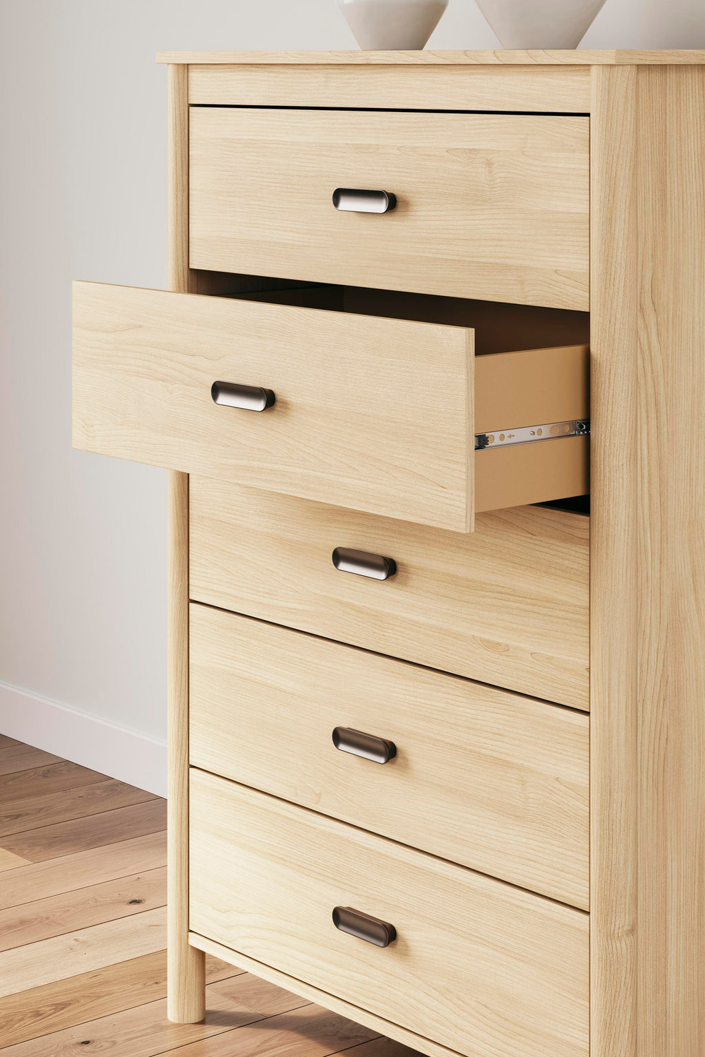 Cabinella Chest of Drawers in Tan, detail view