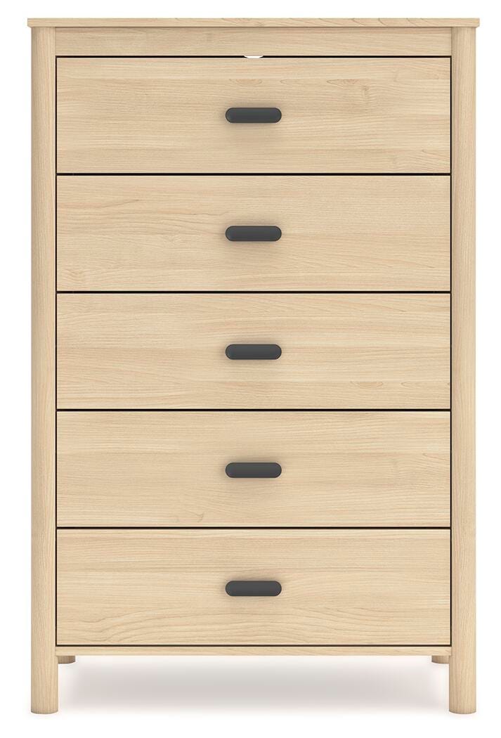 Cabinella Chest of Drawers in Tan, front view