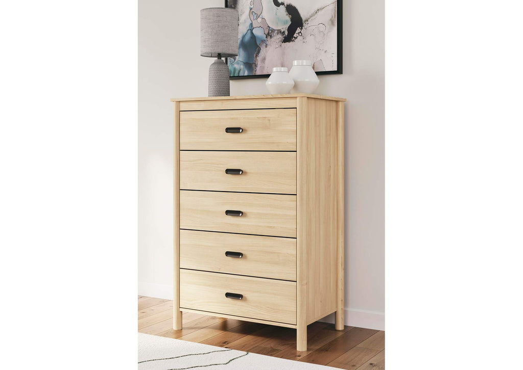 Cabinella Full Panel Headboard, Dresser, Chest and 2 Nightstands