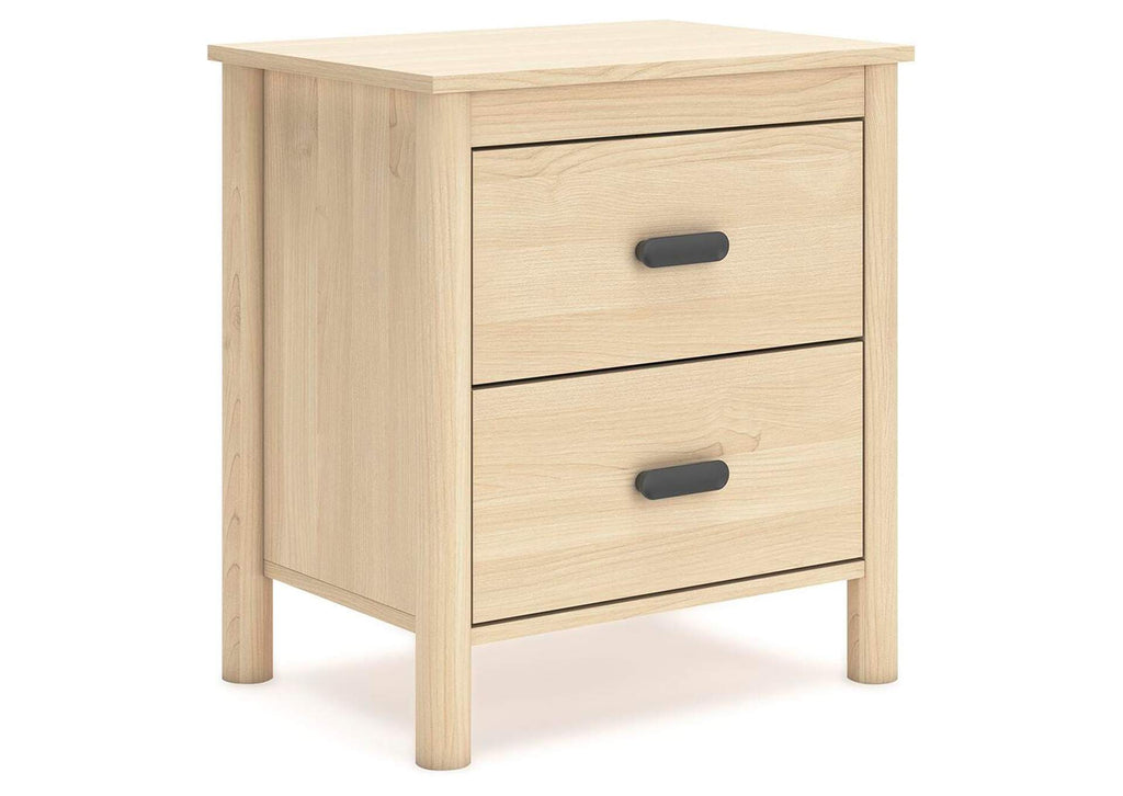 Cabinella Queen Platform Panel Bed, Dresser, Chest and Nightstand angled view