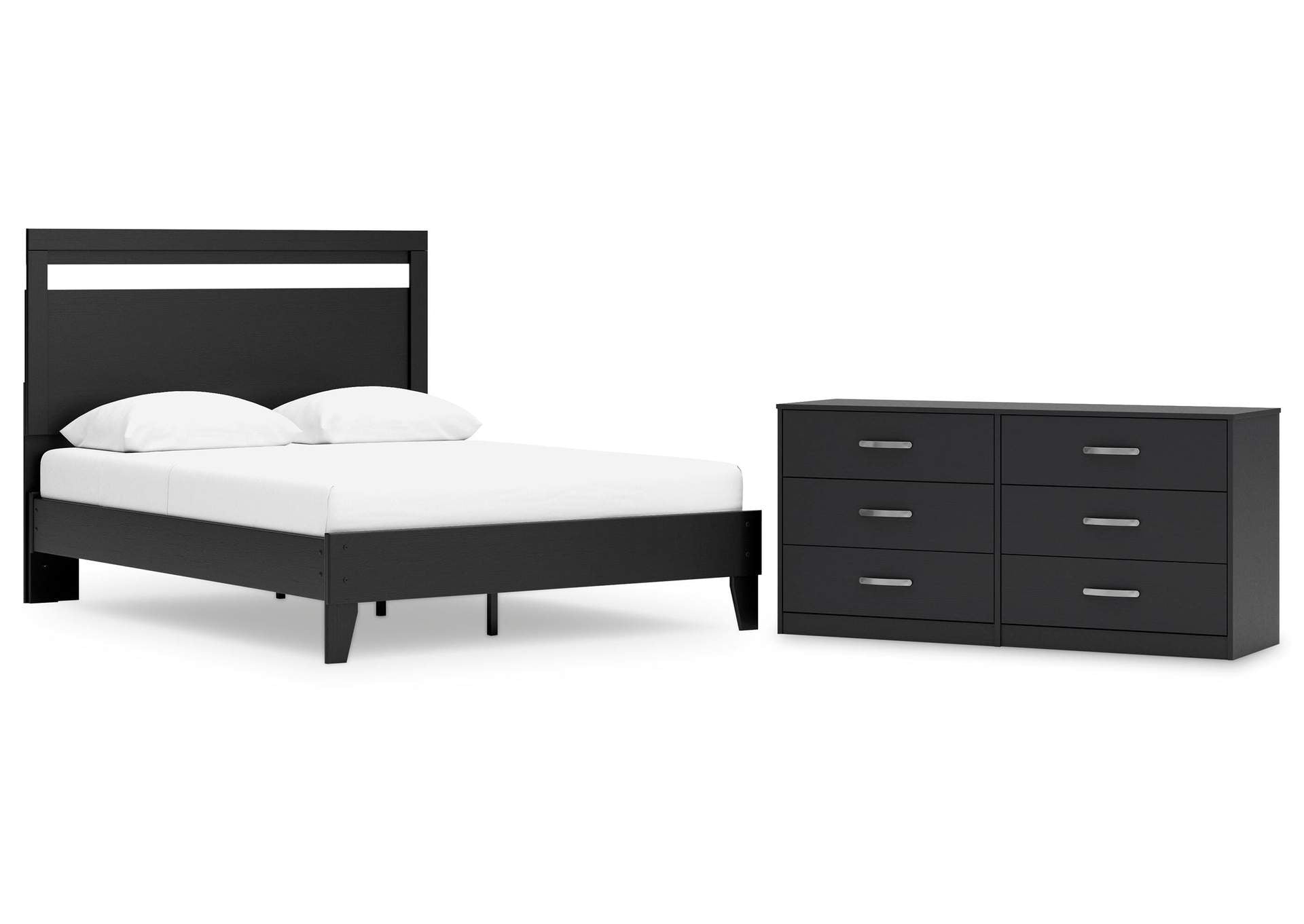 Finch Queen Panel Platform Bed with Dresser