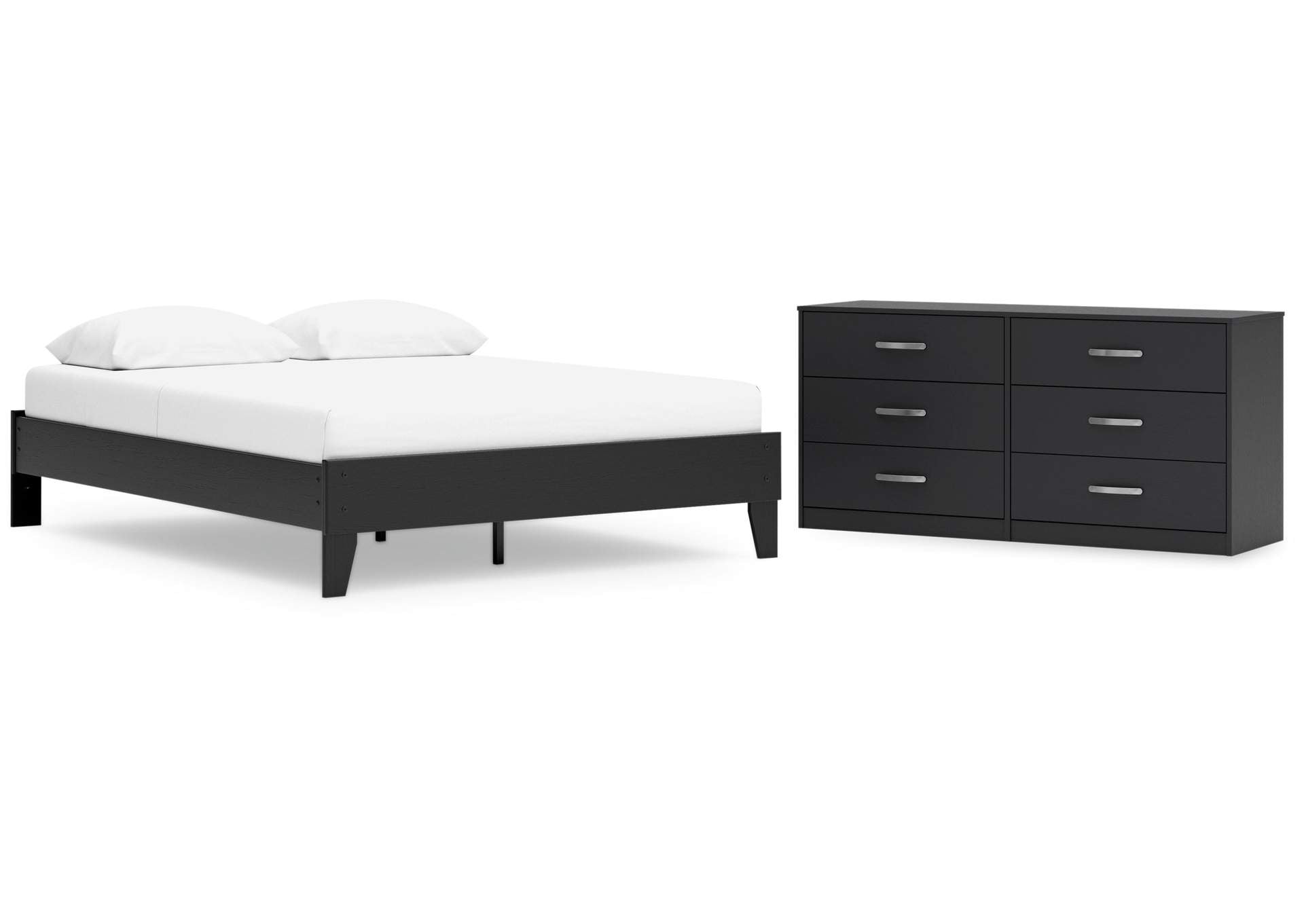 Finch Queen Platform Bed with Dresser