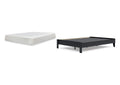 Finch Queen Platform Bed with Chime 10 Inch Firm Memory Foam Mattress