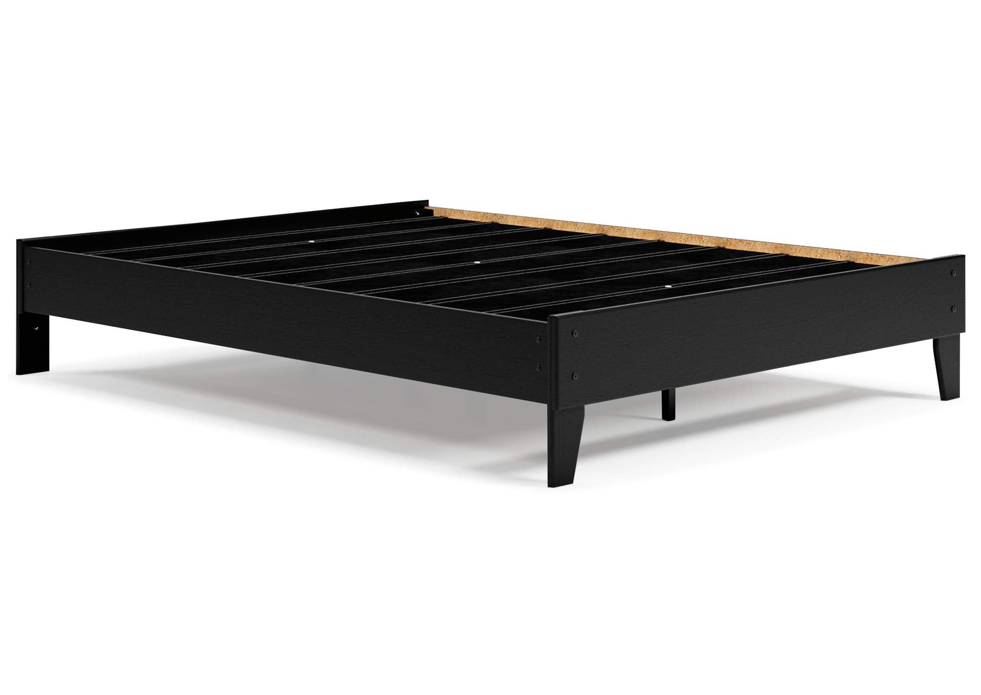 Finch Queen Platform Bed with Dresser angled view