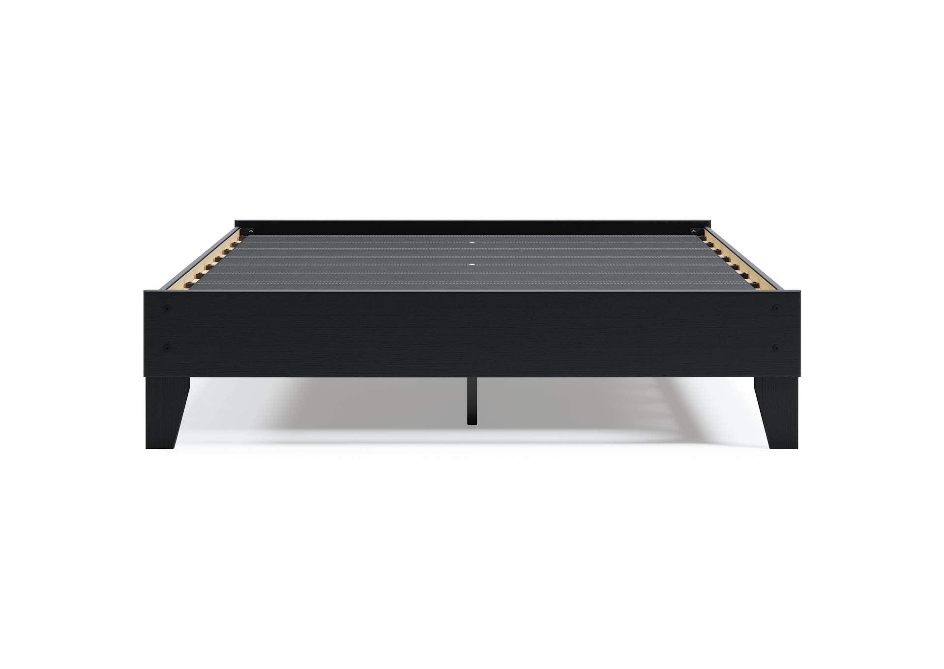 Finch Queen Platform Bed with Chime 10 Inch Medium Hybrid Mattress front view