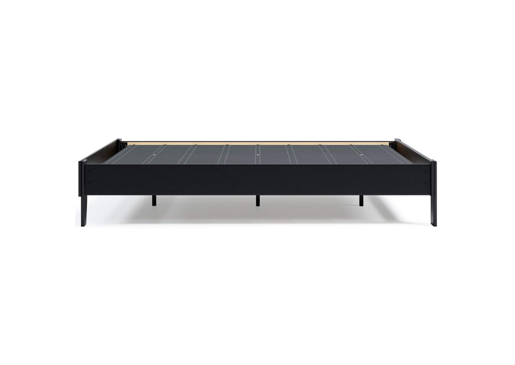 Finch Queen Platform Bed with Chime 10 Inch Medium Hybrid Mattress side view