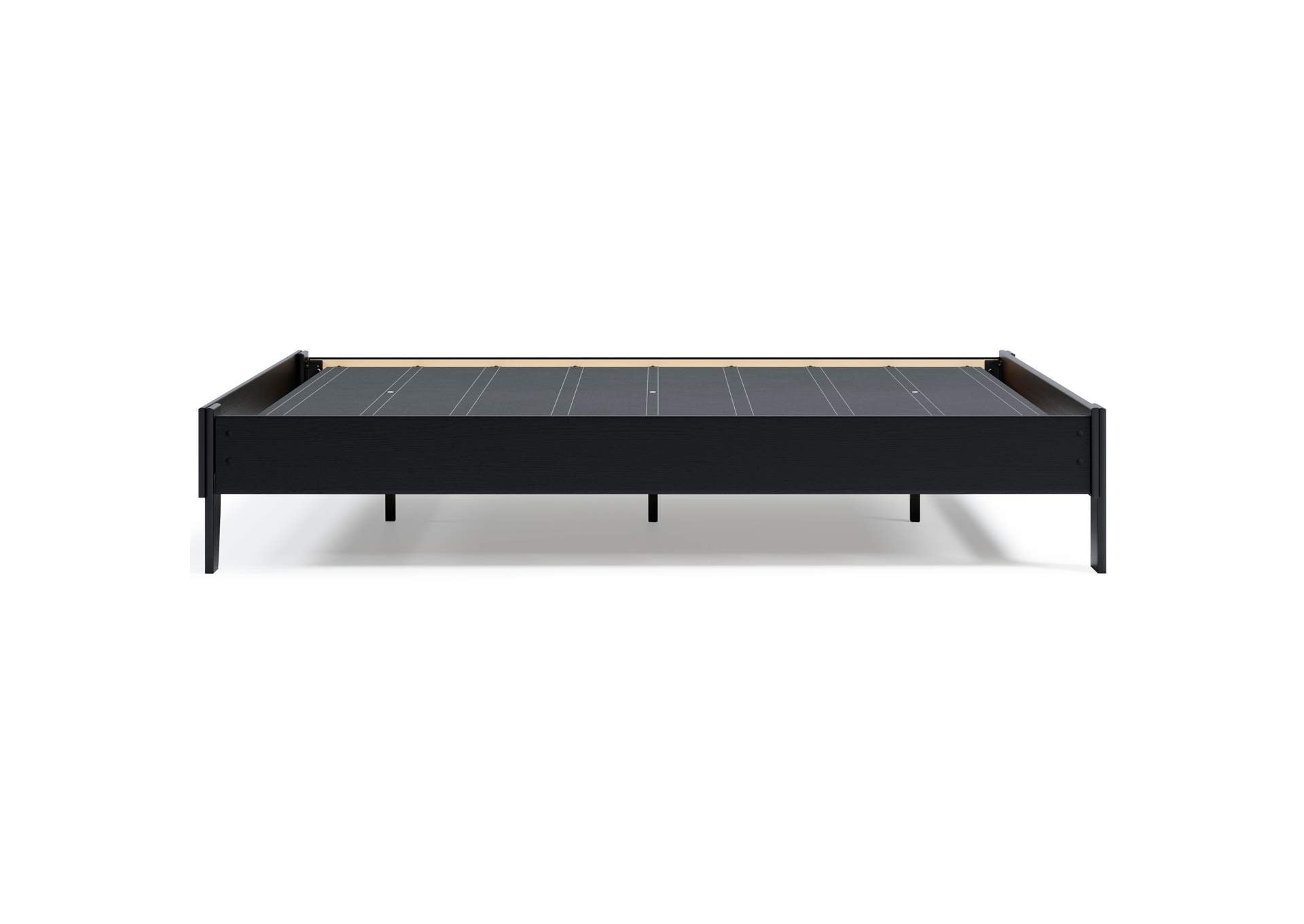 Finch Queen Platform Bed with Chime 10 Inch Medium Hybrid Mattress side view