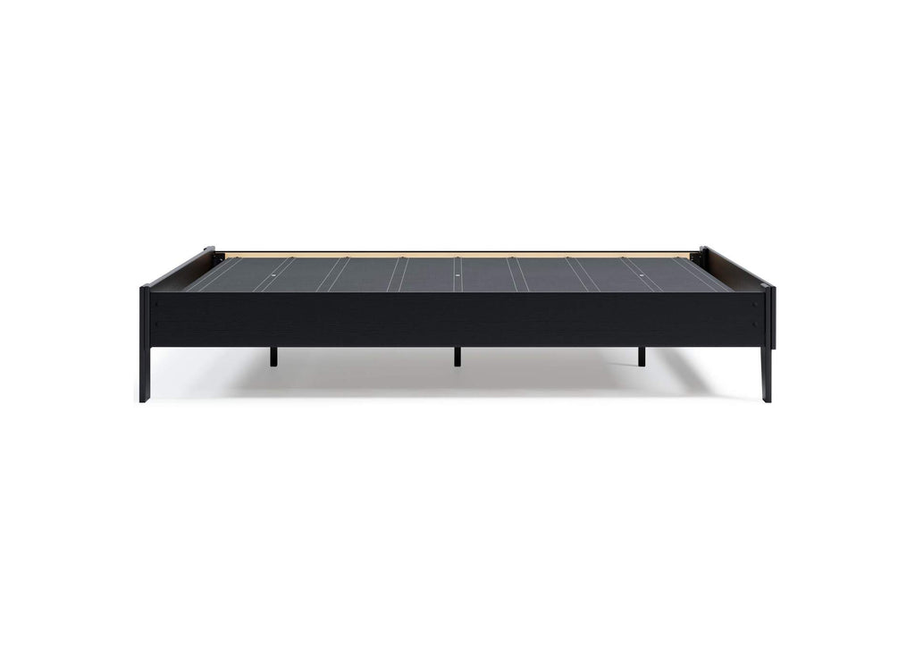Finch Queen Platform Bed with Chime 12 Inch Plush Memory Foam Mattress side view