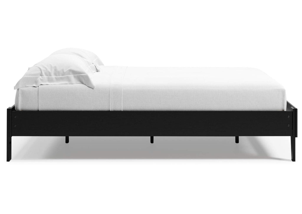 Finch Queen Platform Bed with Dresser, Chest and Nightstand side view
