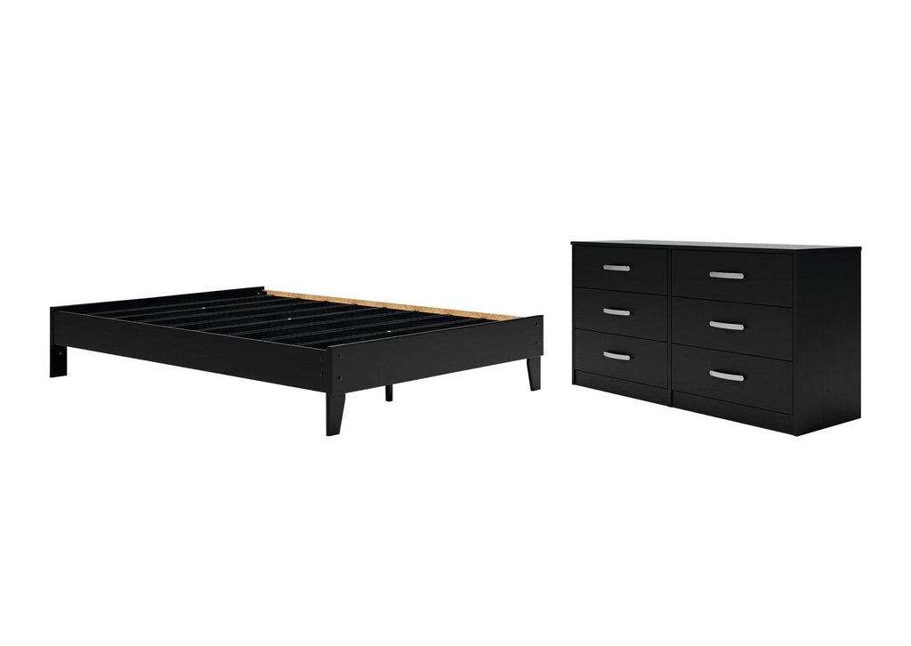 Finch Queen Platform Bed with Dresser