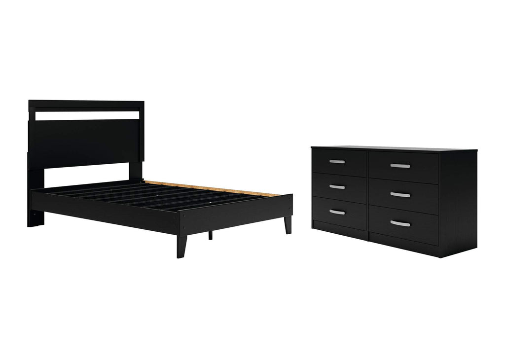 Finch Queen Panel Platform Bed and Dresser