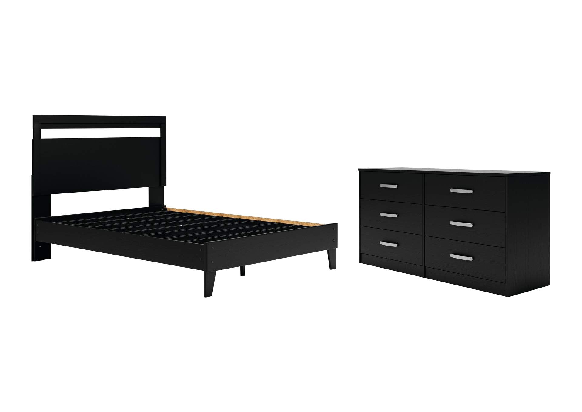 Finch Queen Panel Platform Bed and Dresser
