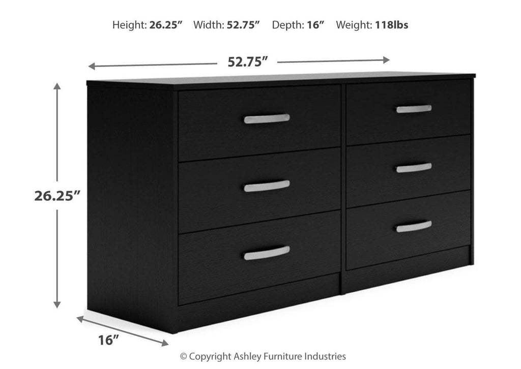 Finch Queen Panel Headboard and Dresser dimensions